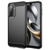 Samsung Galaxy A17 Kuoret Harjattu Hiilikuitukuviointi Musta