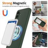 Samsung Galaxy A17 Strap Silicone MagSafe -suojakuori, tummanvihreä