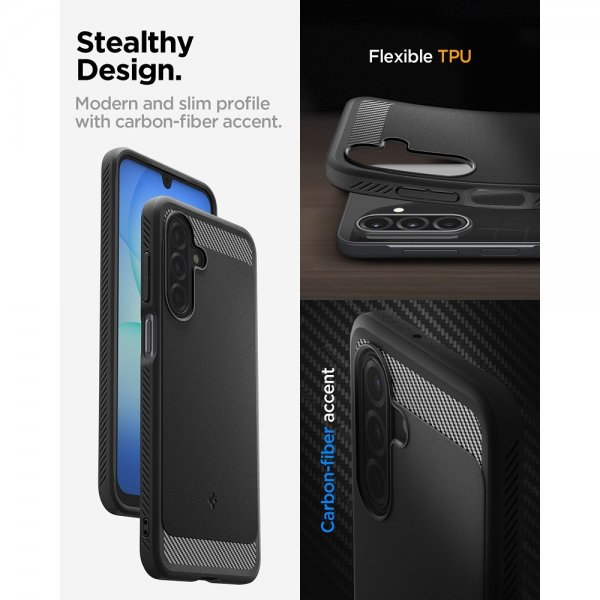 Spigen Samsung Galaxy A17 Kuori Rugged Armor Matte Black