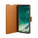 Xqisit Samsung Galaxy A22 4G -kotelo Slim Wallet Selection Musta