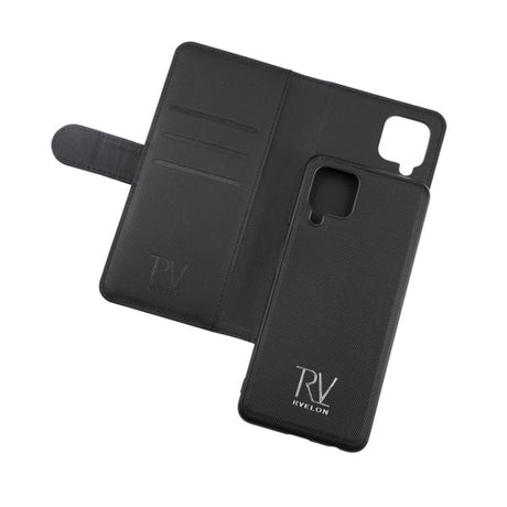 Rvelon Samsung Galaxy A22 4G -kotelo magneettinen irrotettava kuori, musta