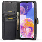 Dg.Ming Samsung Galaxy A23 5G Kotelo irrotettavalla kuorella, musta