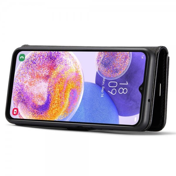 Dg.Ming Samsung Galaxy A23 5G Kotelo irrotettavalla kuorella, musta