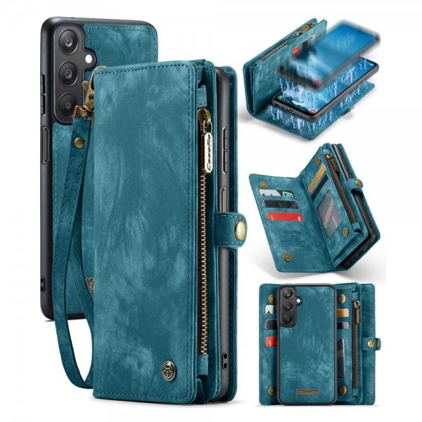 CaseMe Samsung Galaxy A25 -kotelo, 008-sarjan irrotettava kuori, sininen