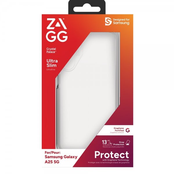 ZAGG Samsung Galaxy A25 -suojakuori Crystal Palace Transparent