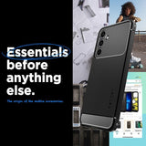 Spigen Samsung Galaxy A25 -suojakuori Rugged Armor Matte Black