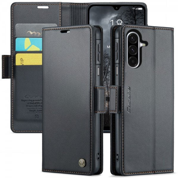 CaseMe Samsung Galaxy A26 Kotelo 023 Series Musta