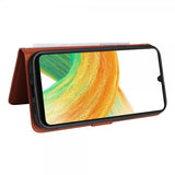 Betopnice Samsung Galaxy A33 5G Kotelo irrotettavalla kuorella 005 Ruskea