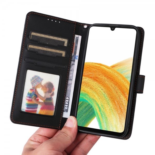 Betopnice Samsung Galaxy A33 5G -suojakotelo irrotettavalla kuorella 005 Musta
