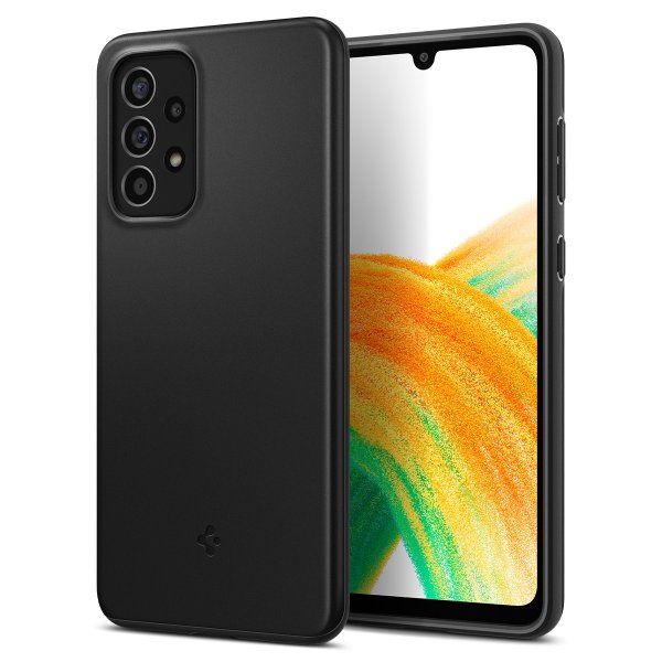 Spigen Samsung Galaxy A33 5G Thin Fit -kuori, musta