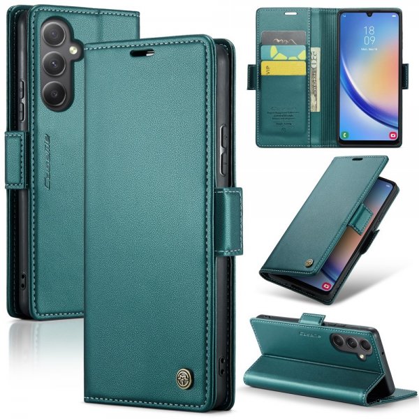 CaseMe Samsung Galaxy A34 5G -suojakotelo 023 Series Vihreä