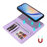 Betopnice Samsung Galaxy A34 5G -kotelo irrotettavalla kuorella 005 Violetti