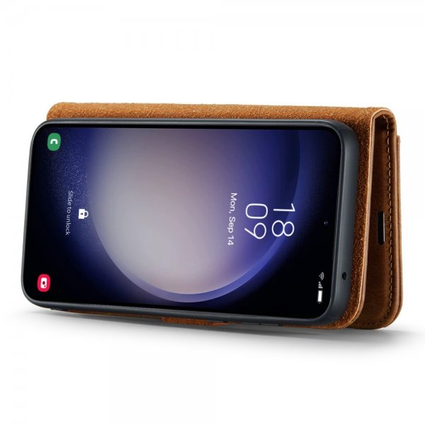 Dg.Ming Samsung Galaxy A35 Kotelo irrotettavalla kuorella, ruskea
