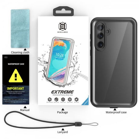 Redpepper Samsung Galaxy A35 -suojakuori vedenkestävä IP68 musta