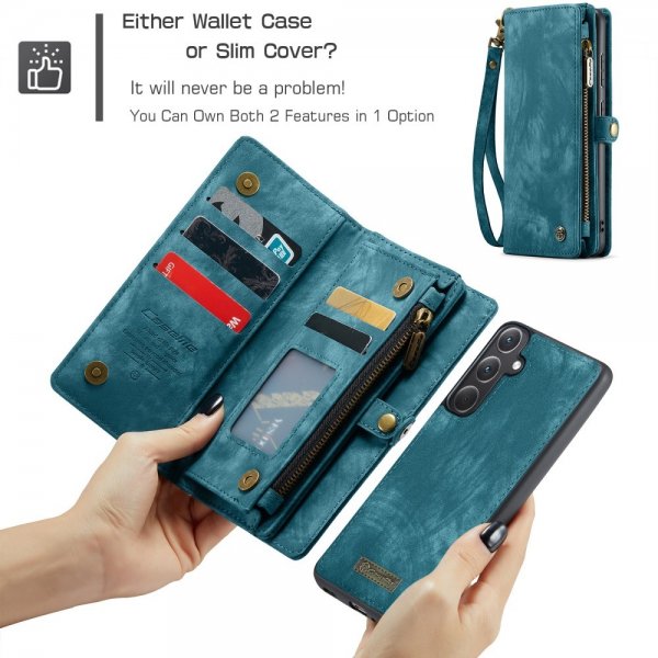 CaseMe Samsung Galaxy A36 -kotelo 008 Series irrotettava kuori, sininen