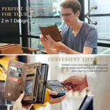 CaseMe Samsung Galaxy A36 -kotelo 008 Series irrotettava kuori ruskea