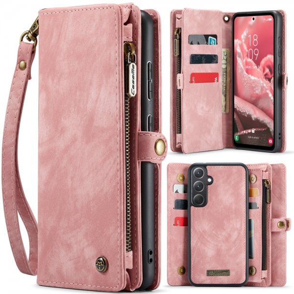 CaseMe Samsung Galaxy A36 -suojakotelo 008 Series, irrotettava kuori, vaaleanpunainen