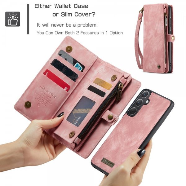 CaseMe Samsung Galaxy A36 -suojakotelo 008 Series, irrotettava kuori, vaaleanpunainen