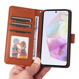 Betopnice Samsung Galaxy A36 -suojakotelo irrotettavalla kuorella 005 Ruskea