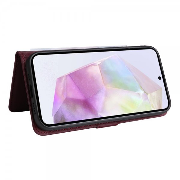 Betopnice Samsung Galaxy A36 -suojakotelo irrotettavalla kuorella 005 punainen