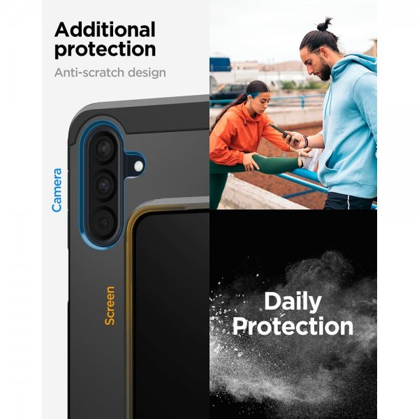 Spigen Samsung Galaxy A36 Kuori Tough Armor Musta