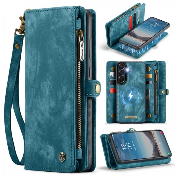 CaseMe Samsung Galaxy A37 -suojakotelo 008 Series, irrotettava kuori, sininen