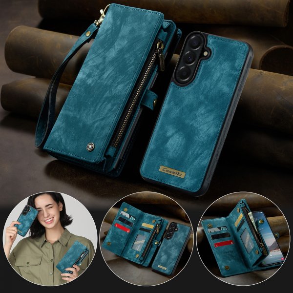 CaseMe Samsung Galaxy A37 -suojakotelo 008 Series, irrotettava kuori, sininen