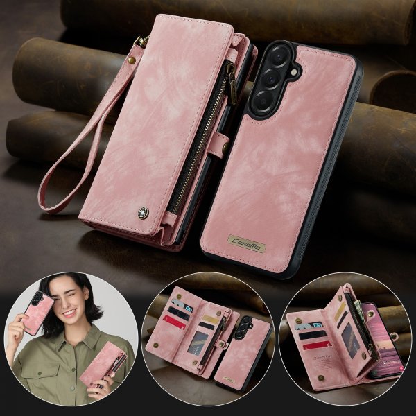 CaseMe Samsung Galaxy A37 -kotelo 008 Series, irrotettava kuori, vaaleanpunainen