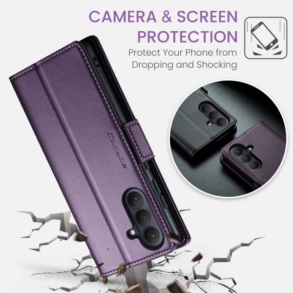 CaseMe Samsung Galaxy A37 -suojakotelo, 023 Series, violetti