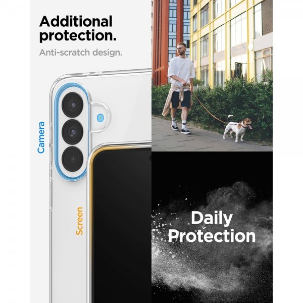 Spigen Samsung Galaxy A37 -kuori, Liquid Crystal, kirkas