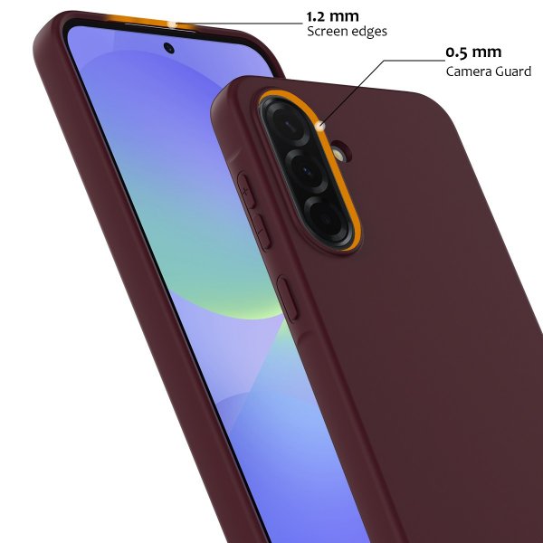 Samsung Galaxy A37 -kuori hihnalla, silikoni, MagSafe, punainen