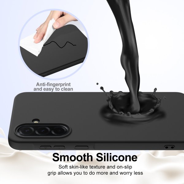 Samsung Galaxy A37 -kuori hihnalla, silikoni, MagSafe, musta