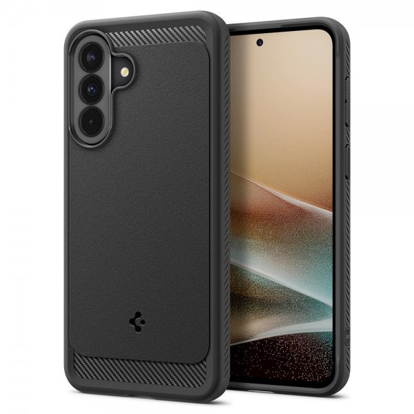 Spigen Samsung Galaxy A37 -kuori, Rugged Armor, mattamusta