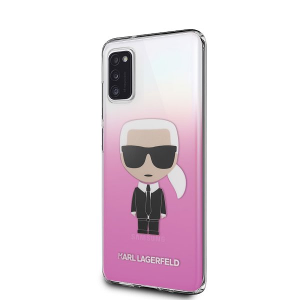 Karl Lagerfeld Samsung Galaxy A41 Kuori Iconic Cover Gradient Pinkki