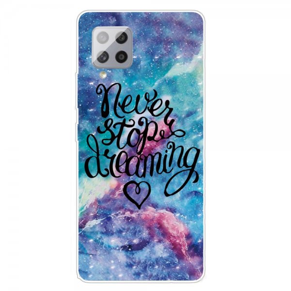 Samsung Galaxy A42 5G Kuori Motivoitu Never Stop Dreaming