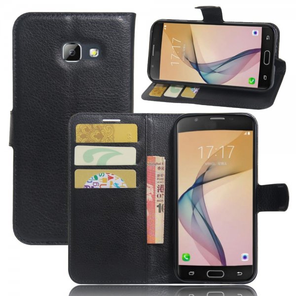 Samsung Galaxy A5 2017 Kotelo Litsi Musta