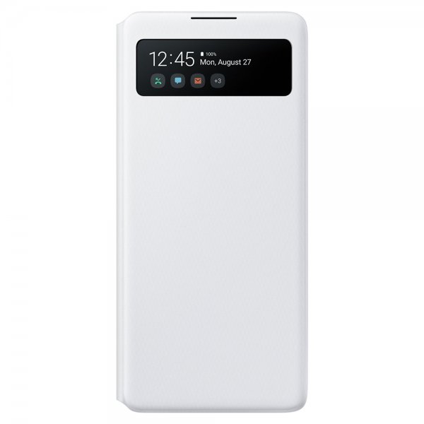 Samsung Alkuperäinen Galaxy A51 -suojakotelo S View Wallet Cover, valkoinen