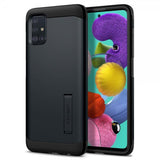 Spigen Samsung Galaxy A51 -suojakuori Tough Armor, Metal Slate