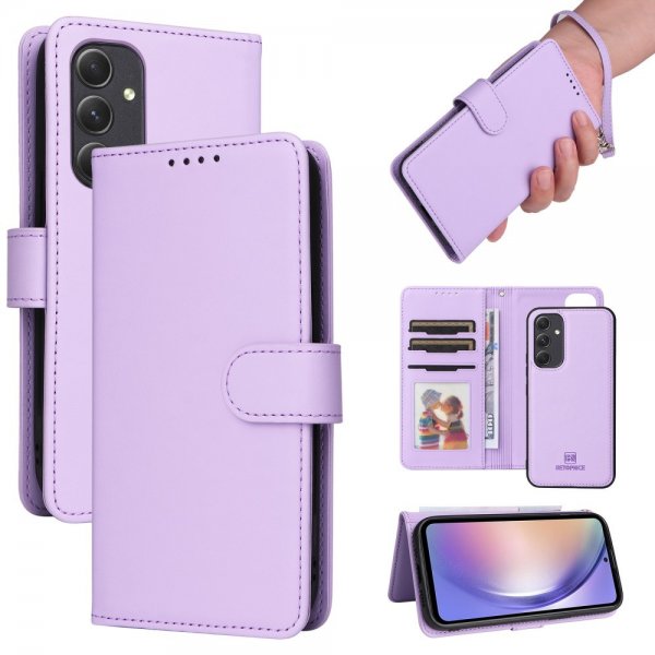 Betopnice Samsung Galaxy A54 5G Kotelo irrotettavalla kuorella 005 Violetti