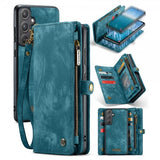 CaseMe Samsung Galaxy A55 -kotelo 008-sarja, irrotettava kuori, sininen