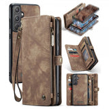 CaseMe Samsung Galaxy A55 -suojakotelo 008 Series Irrotettava kuori, ruskea