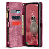 CaseMe Samsung Galaxy A55 -kotelo, 008-sarja, irrotettava kuori, punainen