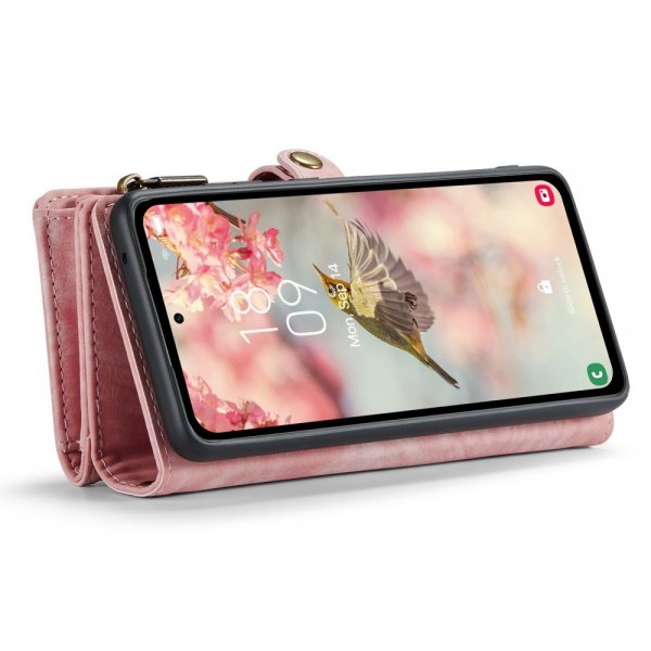 CaseMe Samsung Galaxy A55 -suojakotelo, 008 Series, irrotettava kuori, vaaleanpunainen