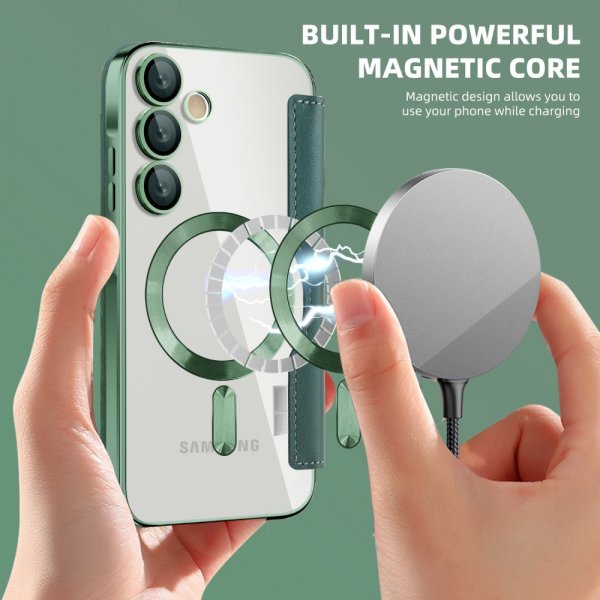 Samsung Galaxy A55 MagSafe-kotelo vihreä