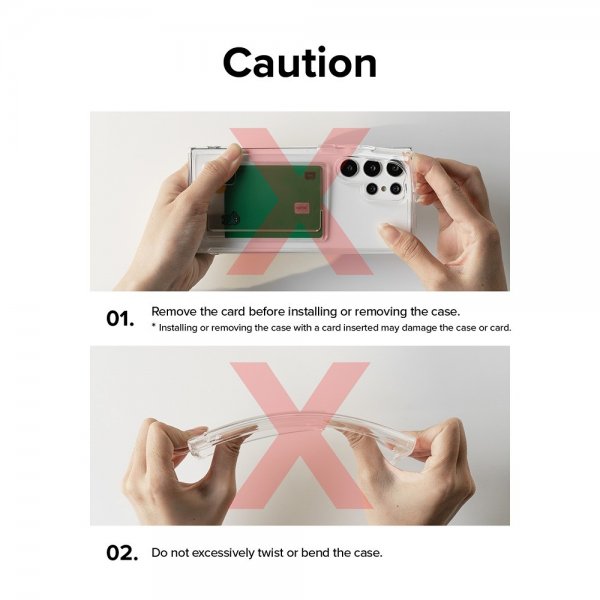 Ringke Samsung Galaxy A55 Suojakuori Fusion Card Clear