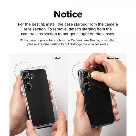 Ringke Samsung Galaxy A55 Suojakuori Fusion Clear