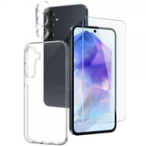 Northjo Samsung Galaxy A55 Suojakuori näytönsuojalla ja kamerasuojalla 3-in-1
