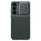 Spigen Samsung Galaxy A55 -suojakuori Optik Armor Abyss Green
