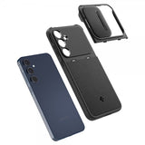 Spigen Samsung Galaxy A55 -suojakuori Optik Armor, musta
