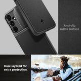 Spigen Samsung Galaxy A55 -suojakuori Optik Armor, musta